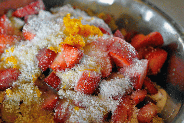 Strawberry Rhubarb Slab Pie