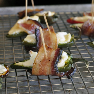 Jalapenos Wrapped in Bacon