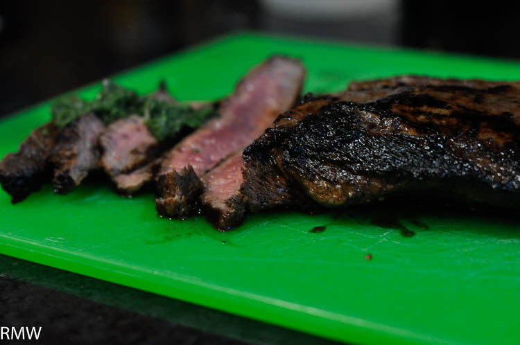 Marinated Flank Steak with Chimichurri - Girl With The Iron Cast