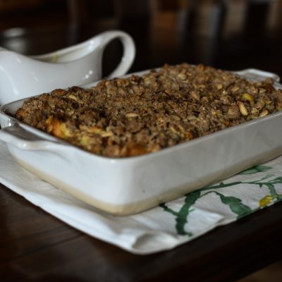 Bread Pudding with Creme Anglaise