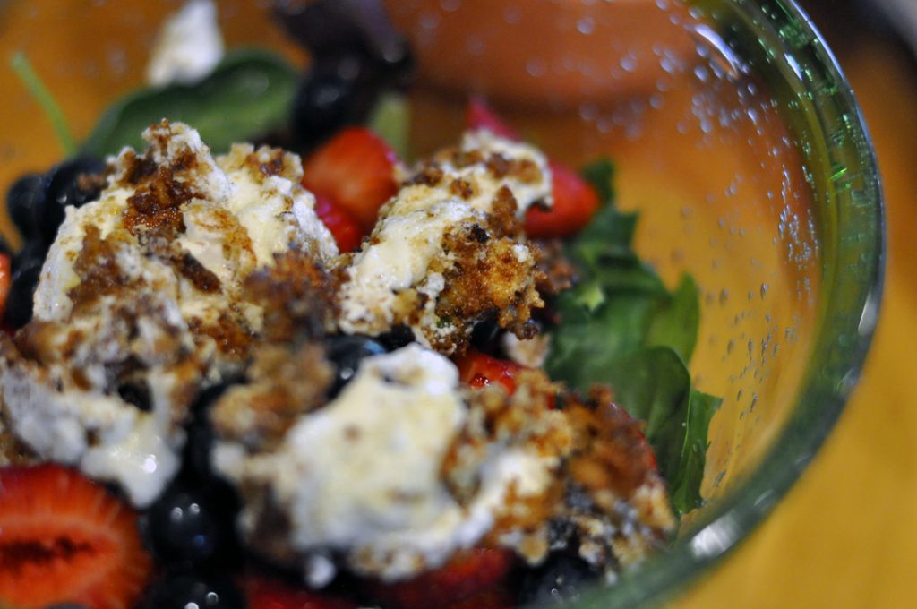Fried Goat Cheese & Berry Salad The Rocky Mountain Woman