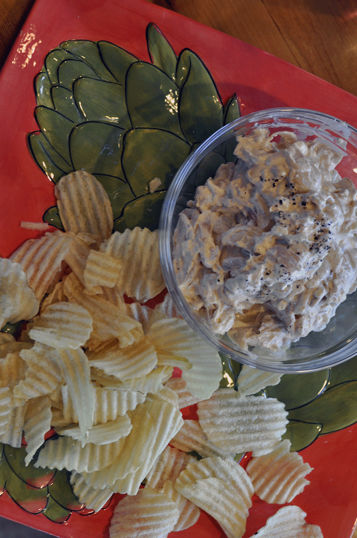 Ina's Pan Fried Onion Dip The Rocky Mountain Woman