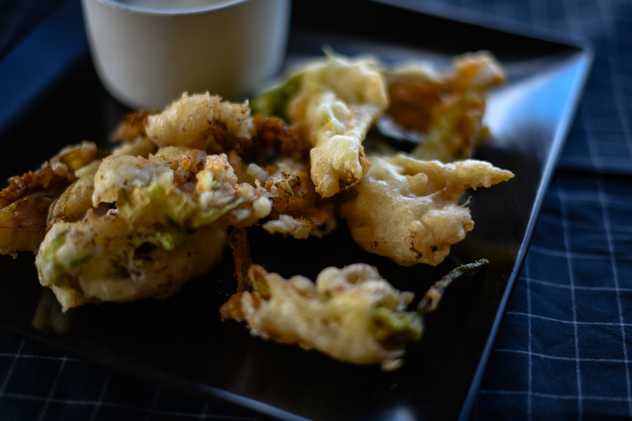 Fried Squash Blossoms 