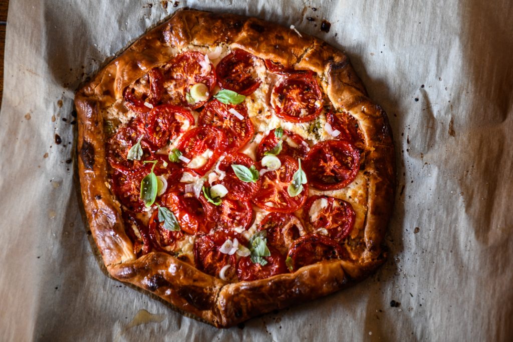 Tomato Goat Cheese Galette 