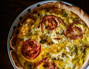goat cheese quiche