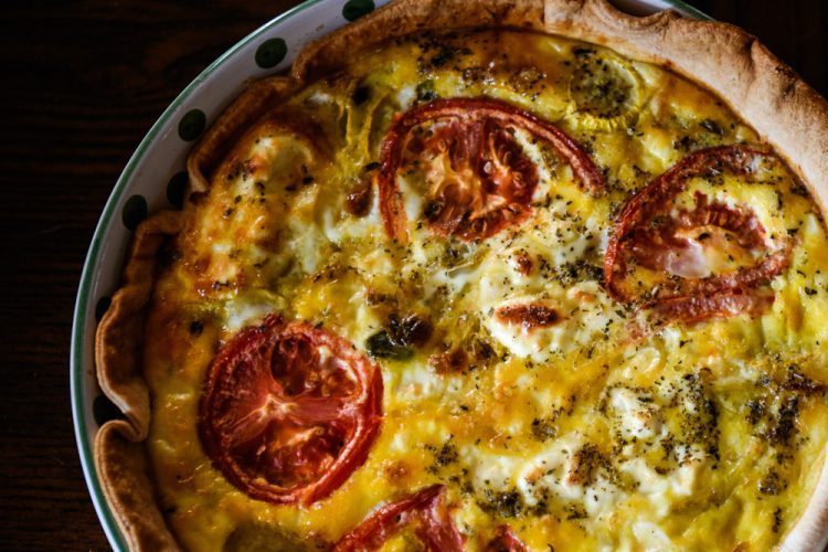 goat cheese quiche