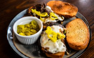 Elk Cheese Steak Sandwiches