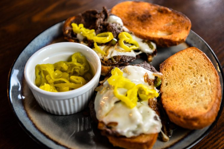 Elk Cheese Steak Sandwiches